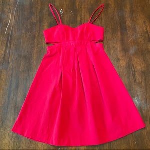 Urban Outfitters Red Cut Out Mini Dress - Size XS